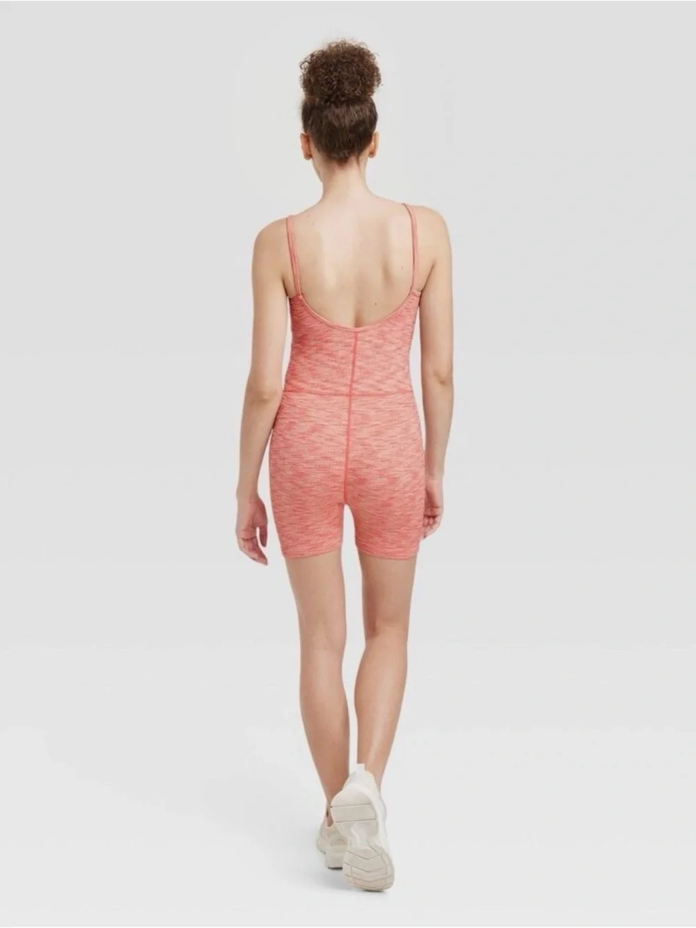 Target Seamless Short Active Bodysuit Sunset Coral Pink - Picture 4 of 7